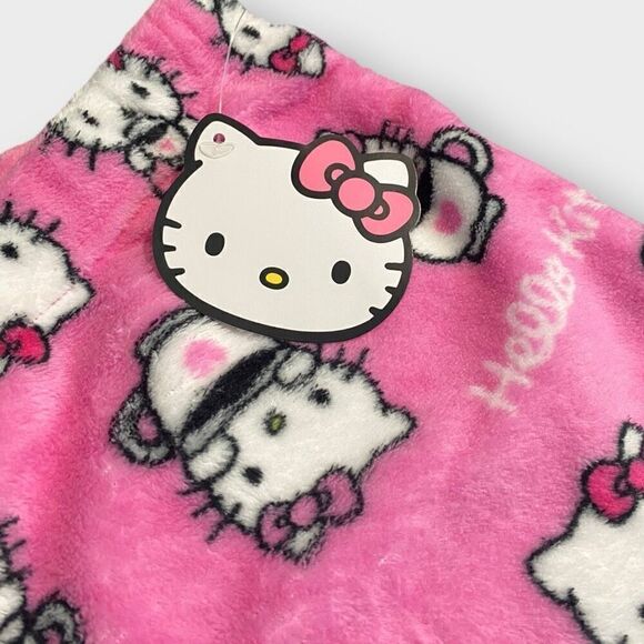 Hello Kitty Sanrio “Coffee” Fuzzy Soft Touch Pajama Pants Womens size XL New - Picture 8 of 10
